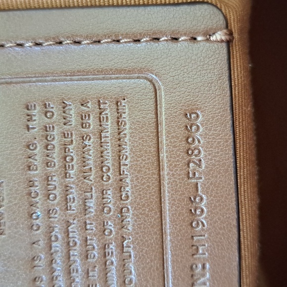 COACH Mia SaddleTan Soft Leather Shoulder Bag with Beautiful Gold Hardware EC - Picture 9 of 10